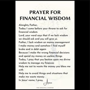 Prayer for Financial Wisdom